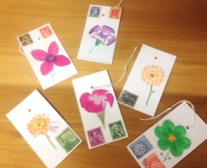 Paul's hand painted tags